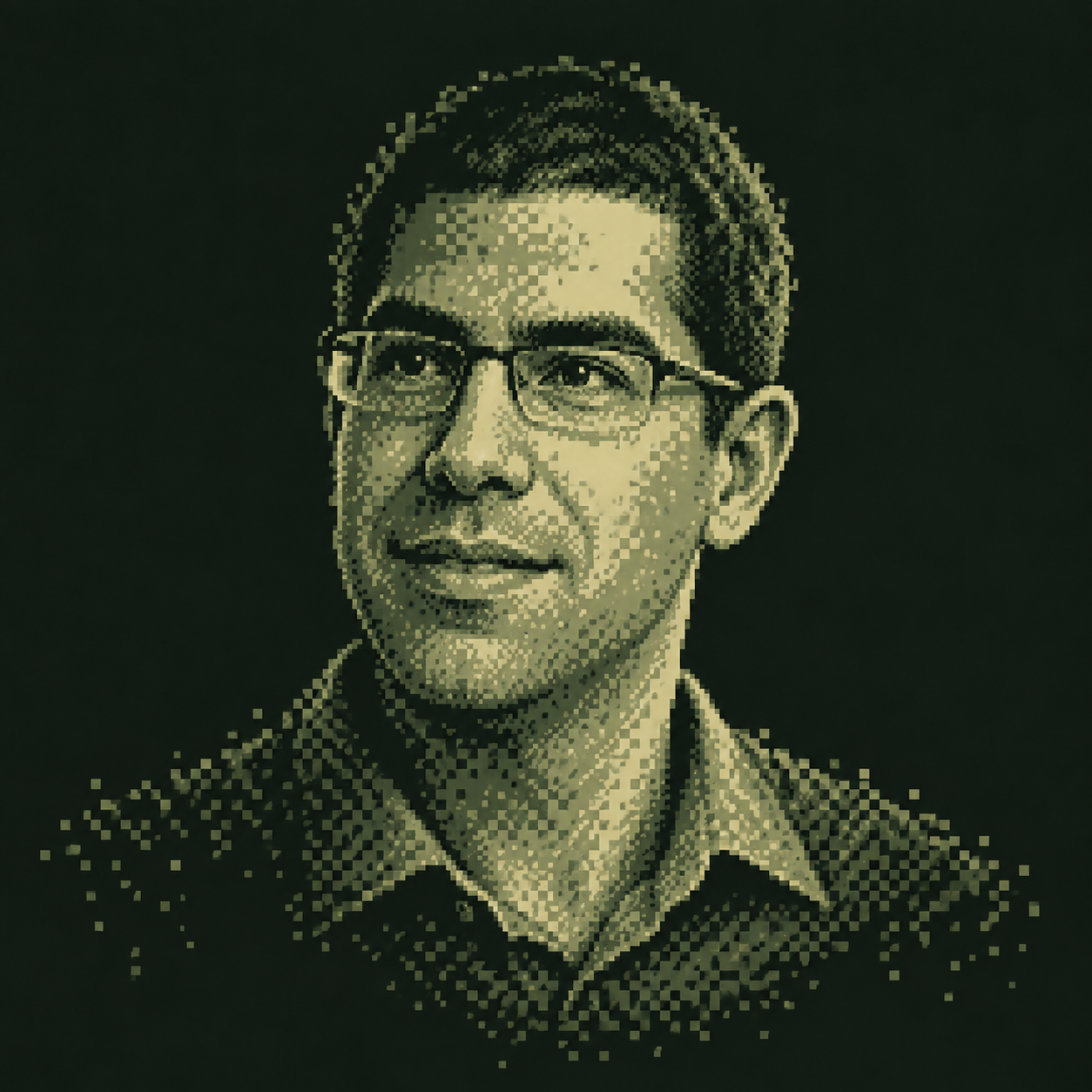 Pixel-art editorial portrait of Ilan Komargodski